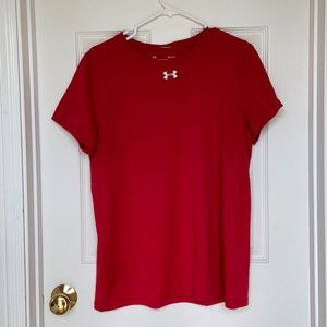 3/$15 under armour red exercise tee